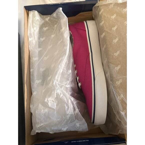 Polo Ralph Lauren Keaton-Pony Sneaker (Vivid Pink/Light Navy) Mens, Size 9, NIB - Picture 5 of 5